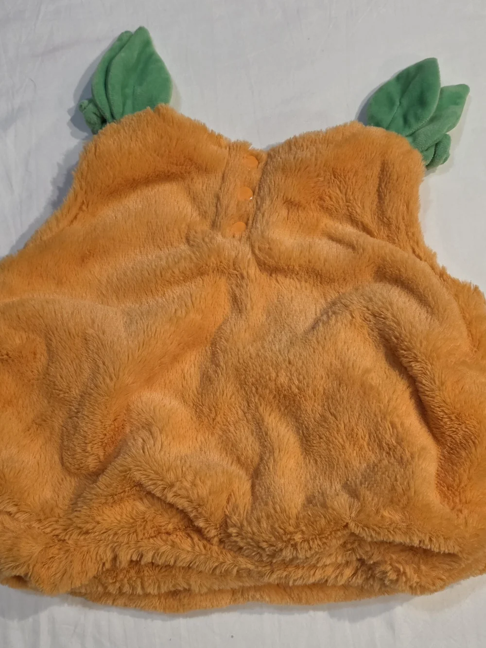 Target Orange Pumpkin Plush Costume with Green Leaf Accents Unisex Toddler